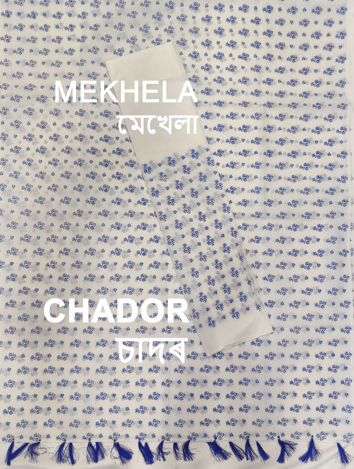 Printed Cotton Blend* Mekhela Sador
