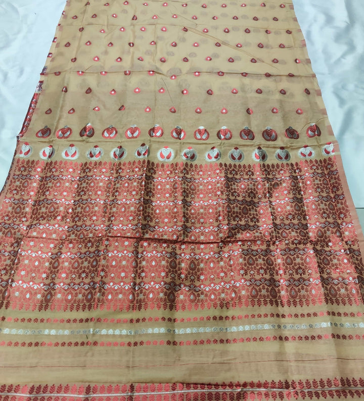 Colouring Jari AC Cotton* Mekhela Sador