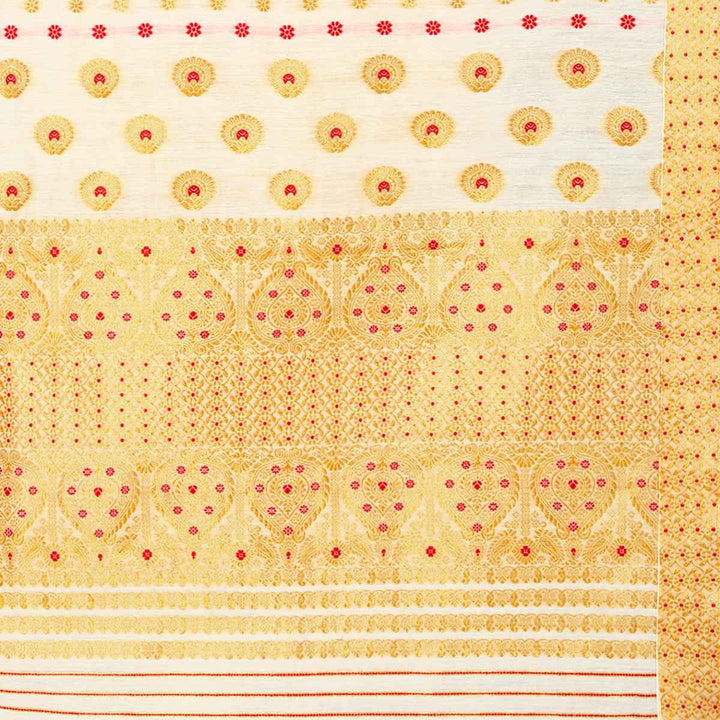 Gold Jari AC Cotton* Mekhela Chador