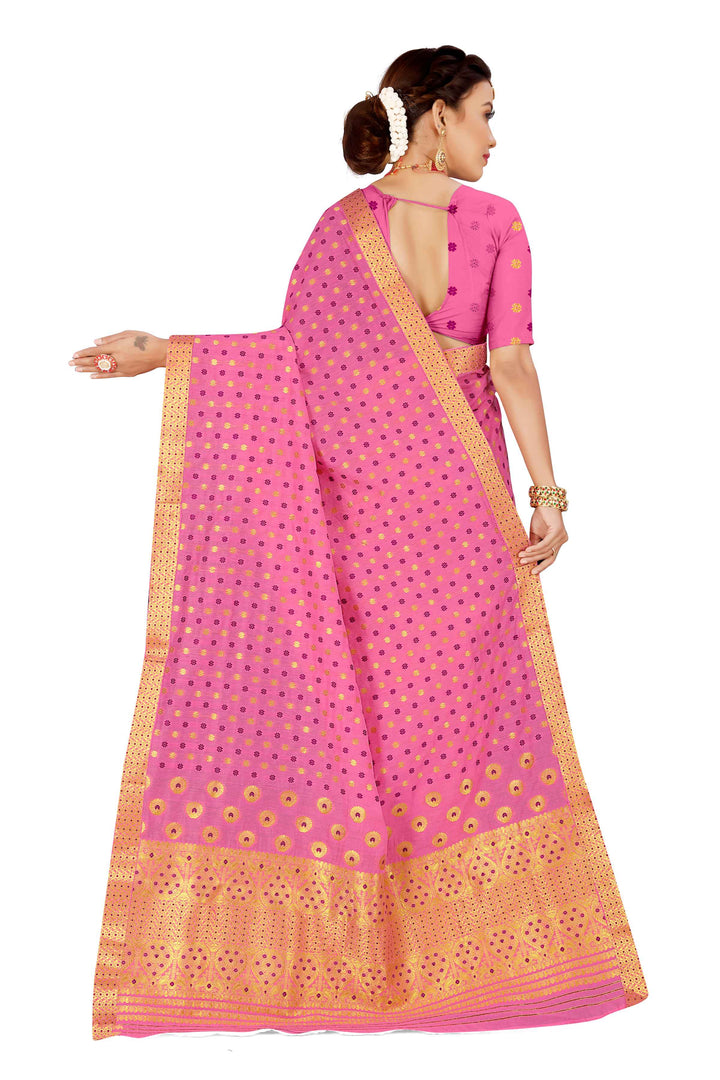 Gold Jari AC Cotton* Mekhela Chador