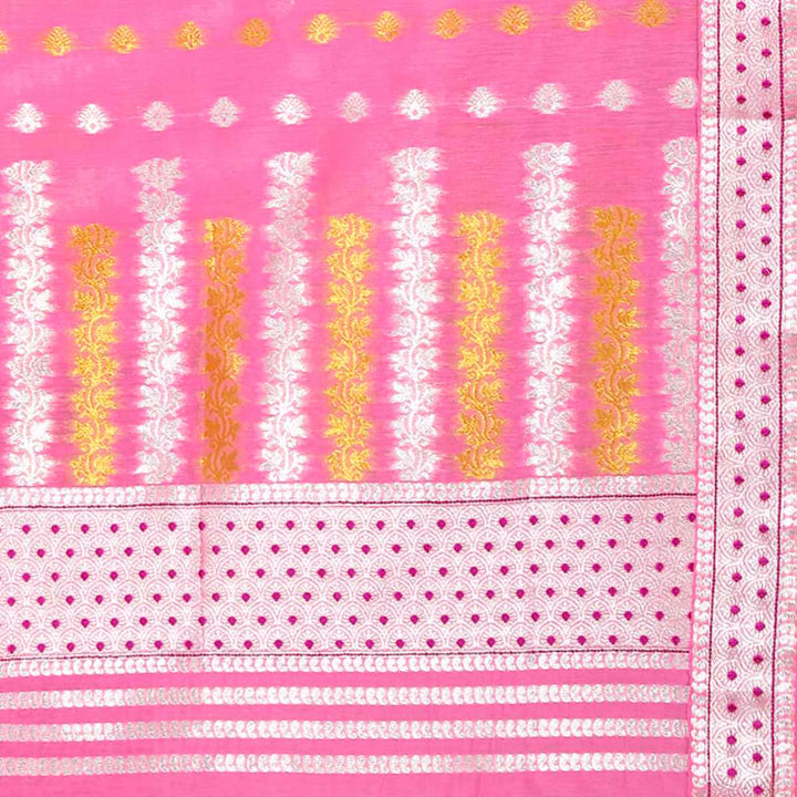 Gold Jari AC Cotton* Mekhela Chador