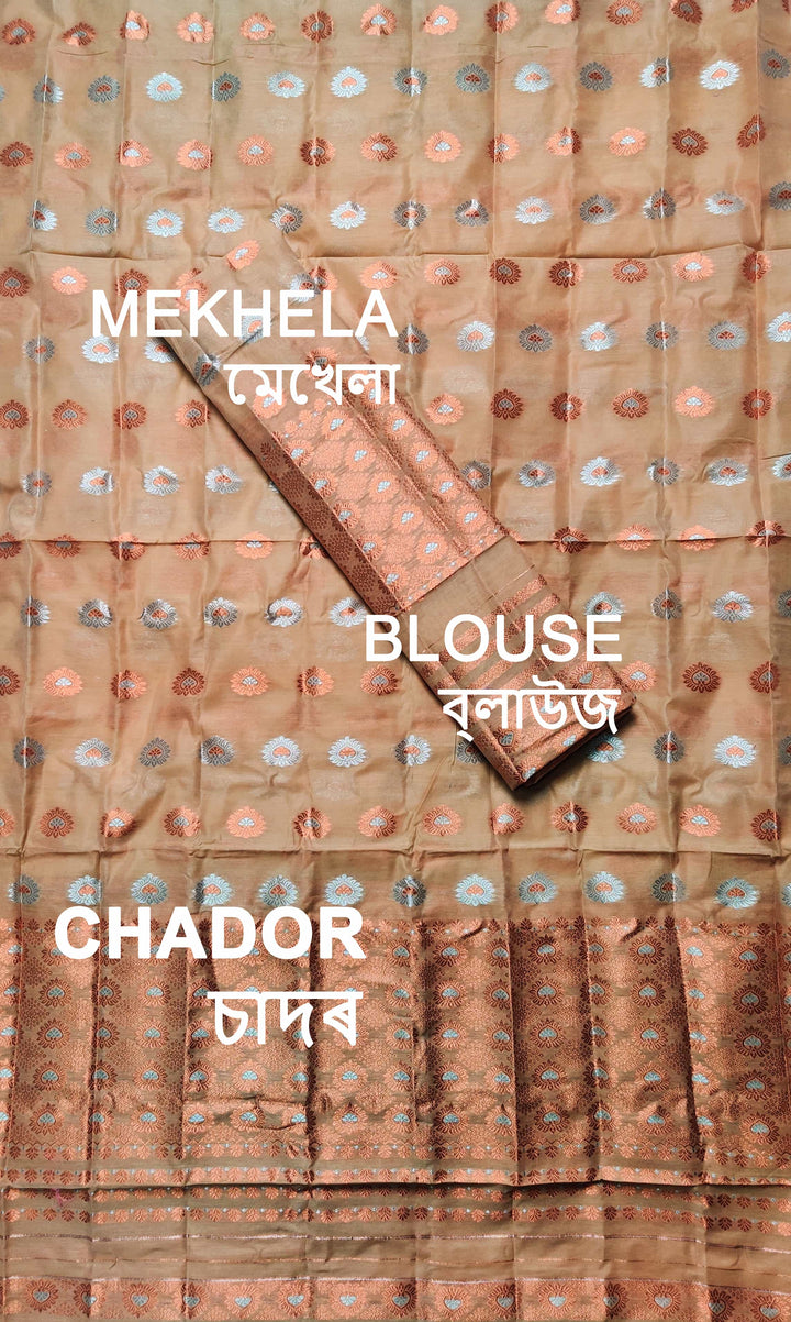 Colouring Jari AC Cotton* Mekhela Sador