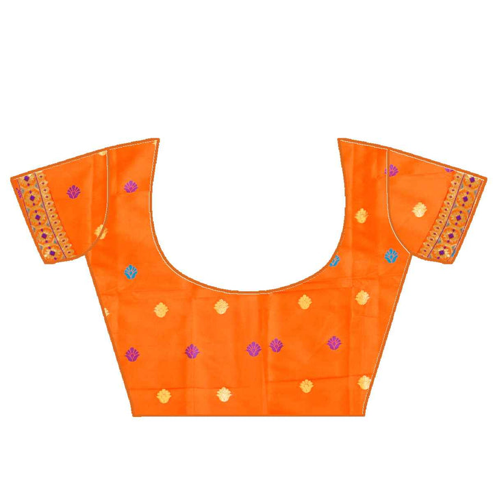 Silver Guna & Dhaga Mina Poly Set Mekhela Sador