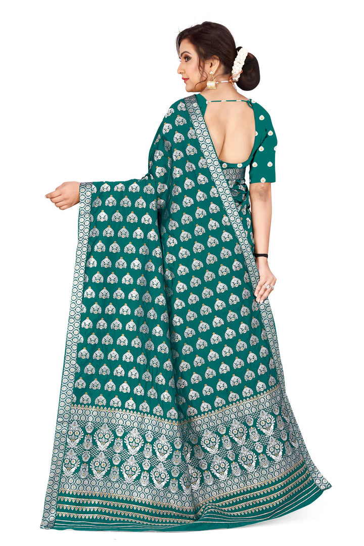 Silver Jari Bedsheet Mix Set Mekhela Sador