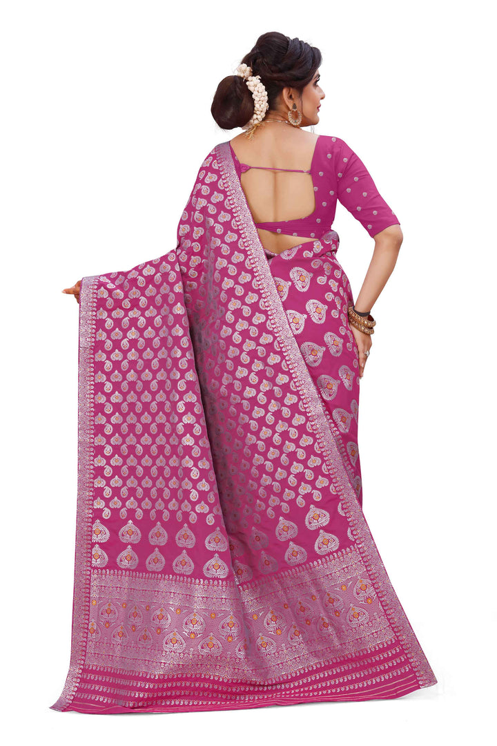 Silver Jari Bedsheet Mix Set Mekhela Sador