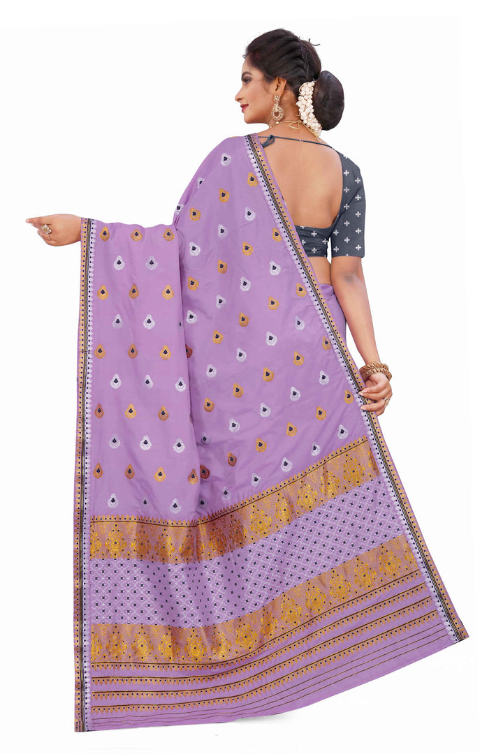 Gold-Silver Jari Mix Set Mekhela Sador