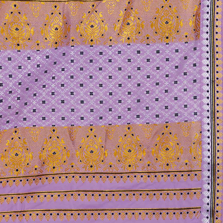 Gold-Silver Jari Mix Set Mekhela Sador