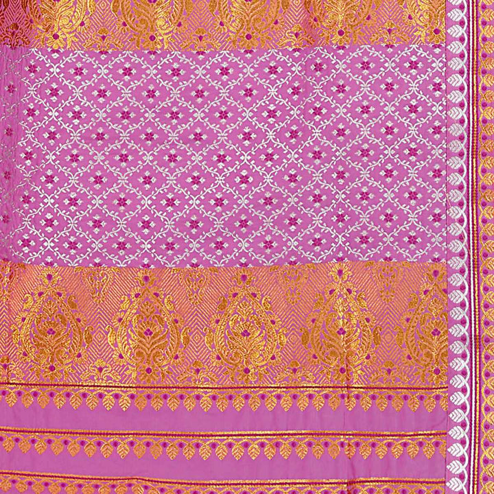 Gold-Silver Jari Mix Set Mekhela Sador