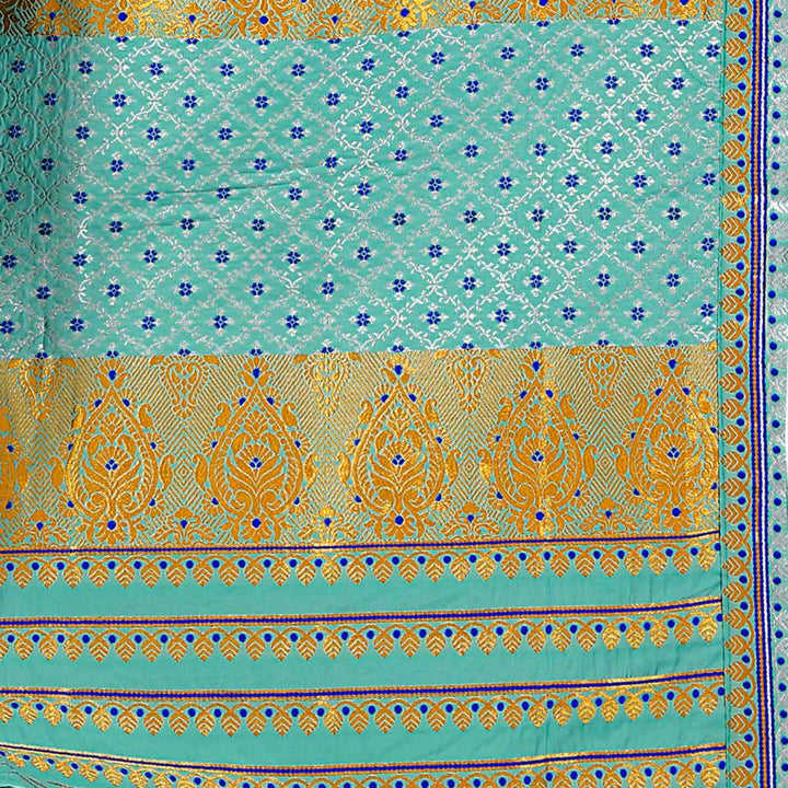 Gold-Silver Jari Mix Set Mekhela Sador