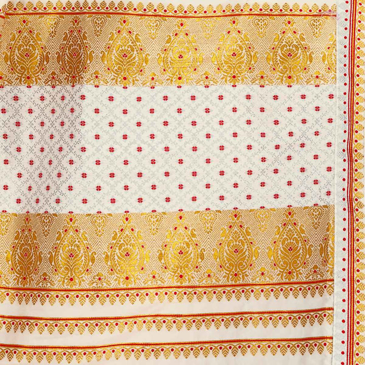 Gold-Silver Jari Mix Set Mekhela Sador