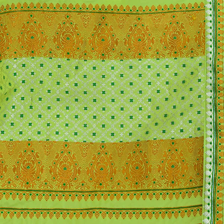Gold-Silver Jari Mix Set Mekhela Sador
