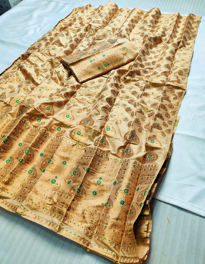 Muga* Coloured Mix Set Mekhela Sador