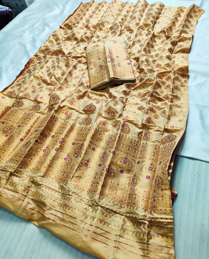 Muga* Coloured Mix Set Mekhela Sador