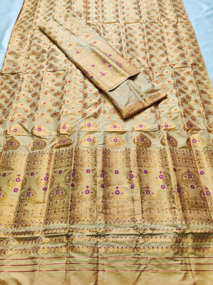 Muga* Coloured Mix Set Mekhela Sador