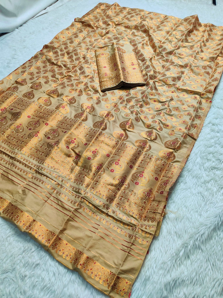 Muga* Coloured Mix Set Mekhela Sador