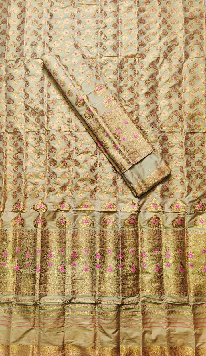Muga* Coloured Mix Set Mekhela Sador