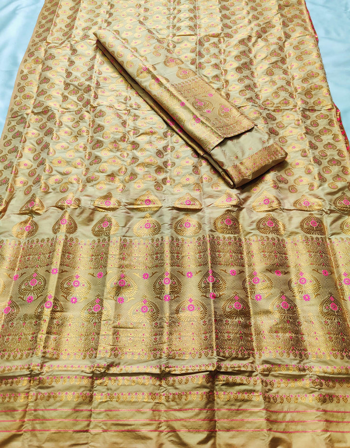 Muga* Coloured Mix Set Mekhela Sador