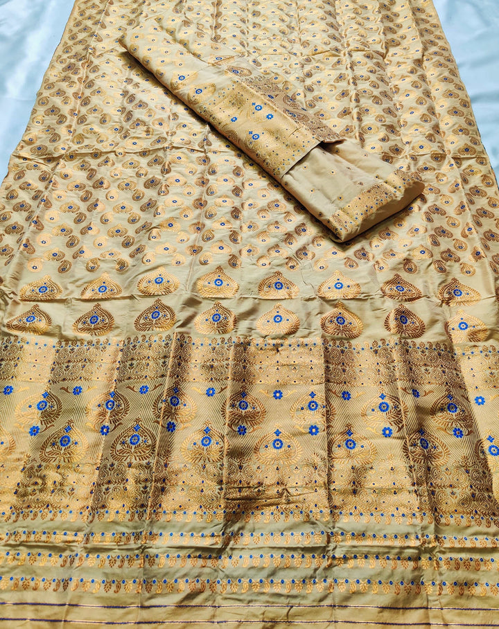 Muga* Coloured Mix Set Mekhela Sador