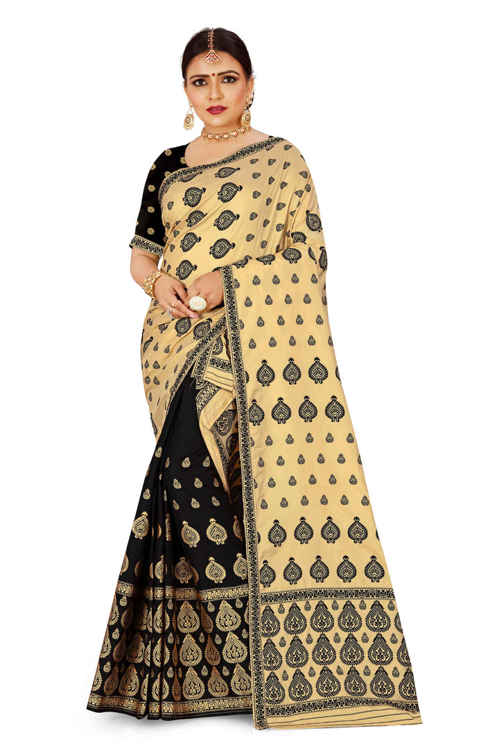 Muga* Contrast Mix Set Mekhela Sador