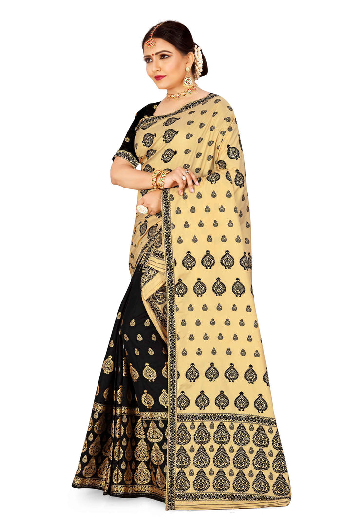 Muga* Contrast Mix Set Mekhela Sador