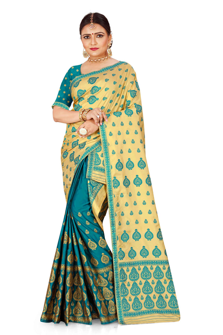 Muga* Contrast Mix Set Mekhela Sador