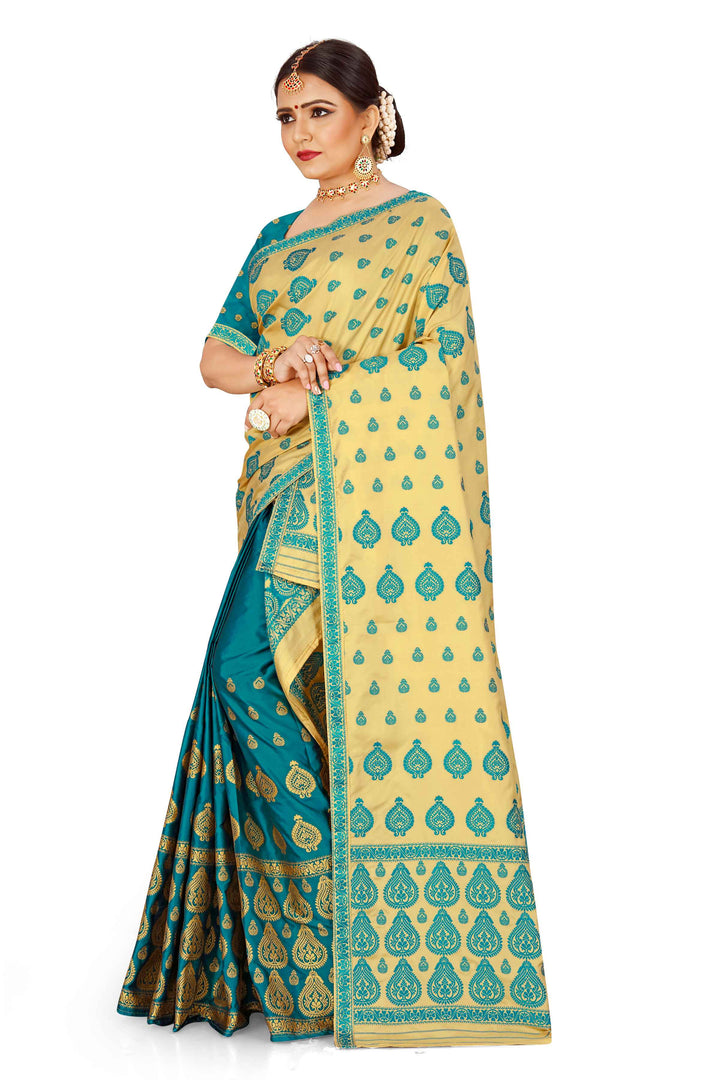 Muga* Contrast Mix Set Mekhela Sador