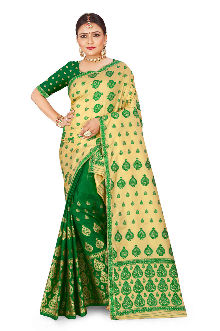 Muga* Contrast Mix Set Mekhela Sador