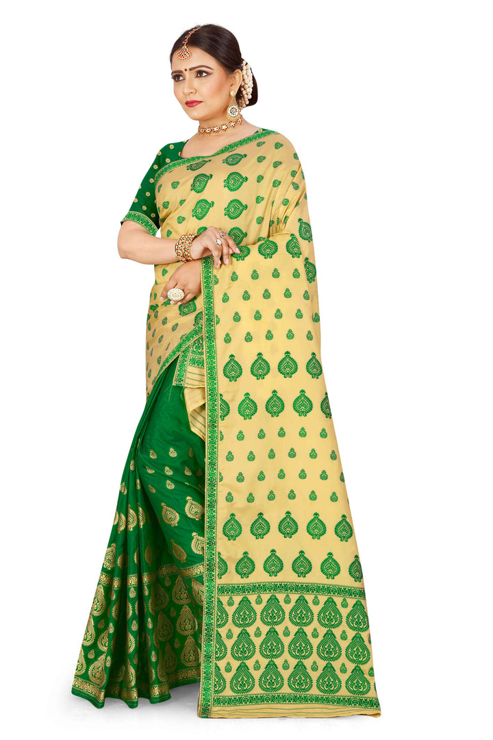Muga* Contrast Mix Set Mekhela Sador