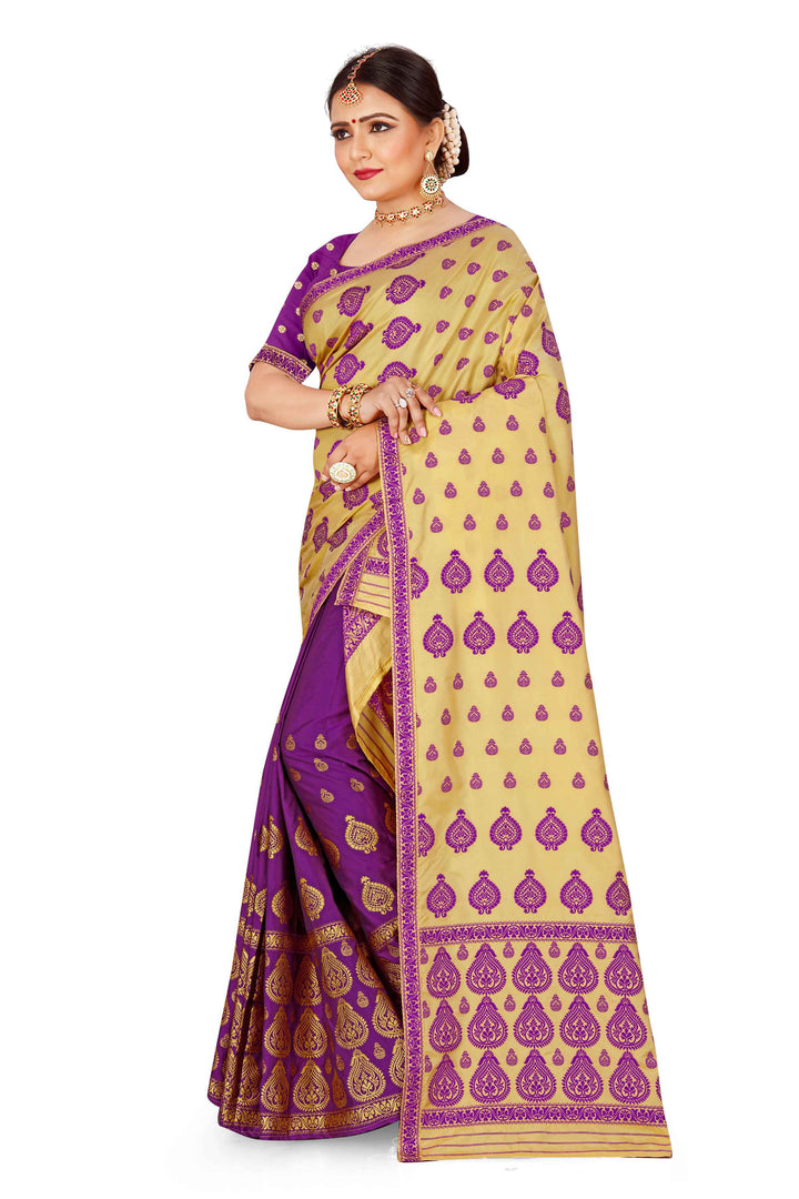 Muga* Contrast Mix Set Mekhela Sador