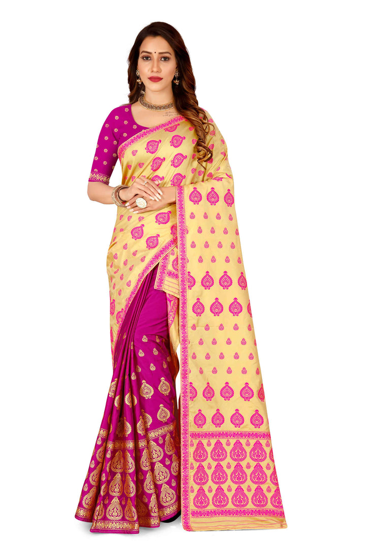 Muga* Contrast Mix Set Mekhela Sador
