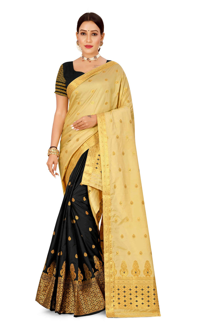 Muga* Contrast Mix Set Mekhela Sador
