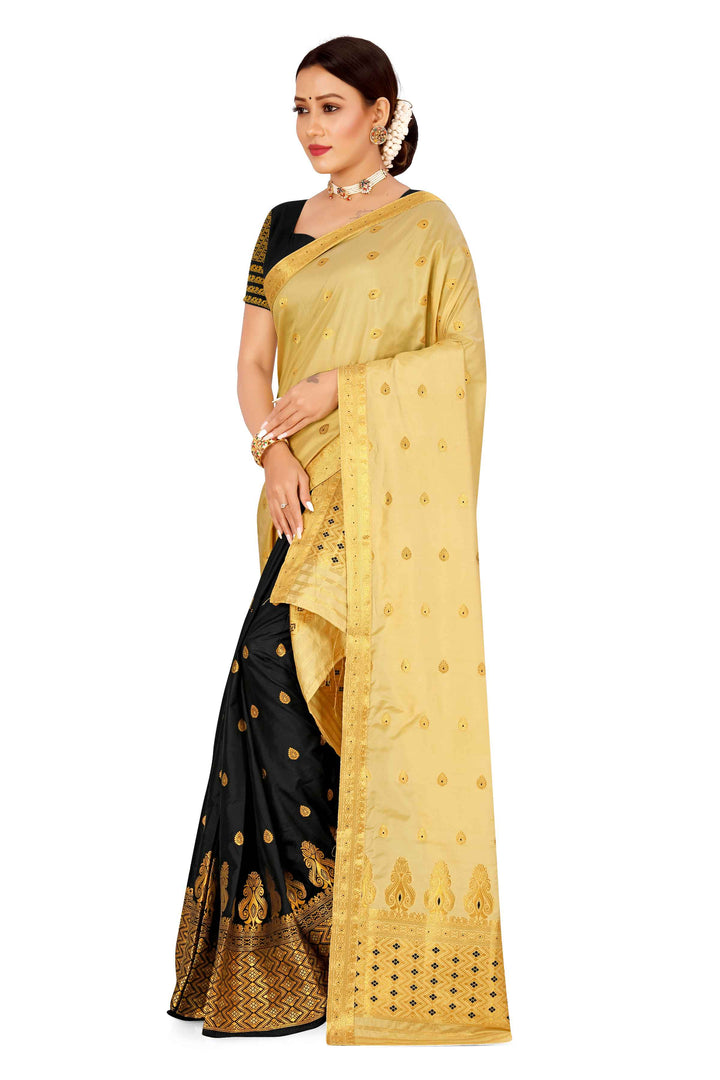 Muga* Contrast Mix Set Mekhela Sador