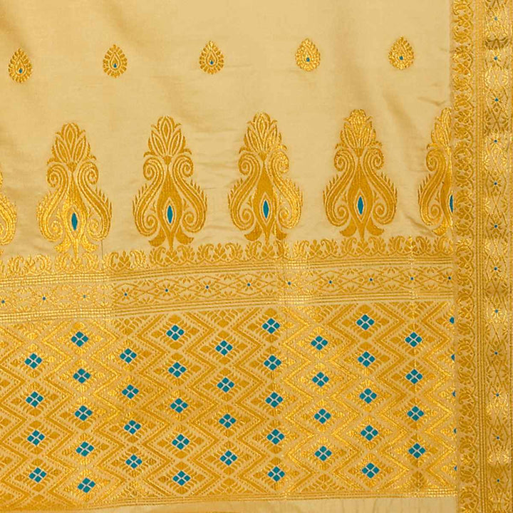 Muga* Contrast Mix Set Mekhela Sador