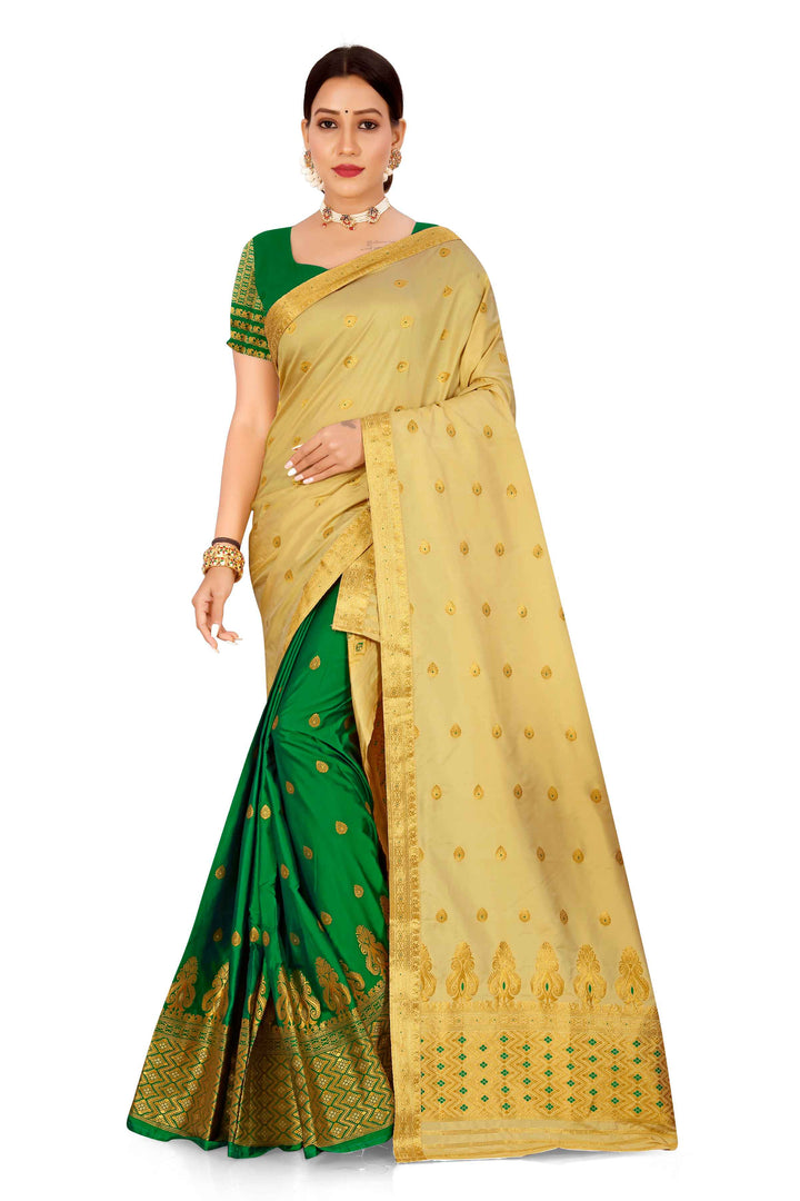 Muga* Contrast Mix Set Mekhela Sador