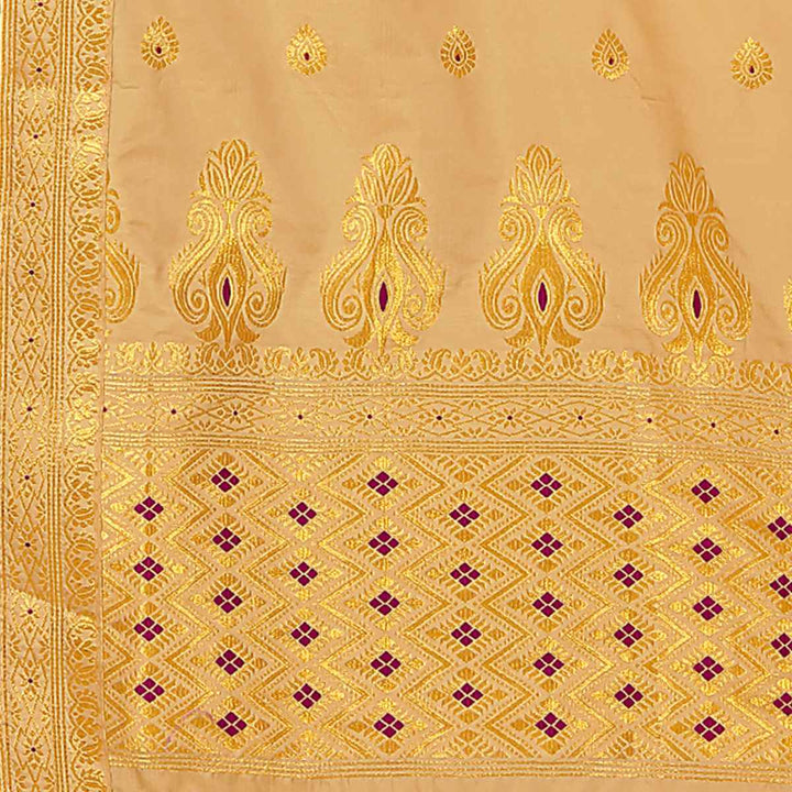 Muga* Contrast Mix Set Mekhela Sador