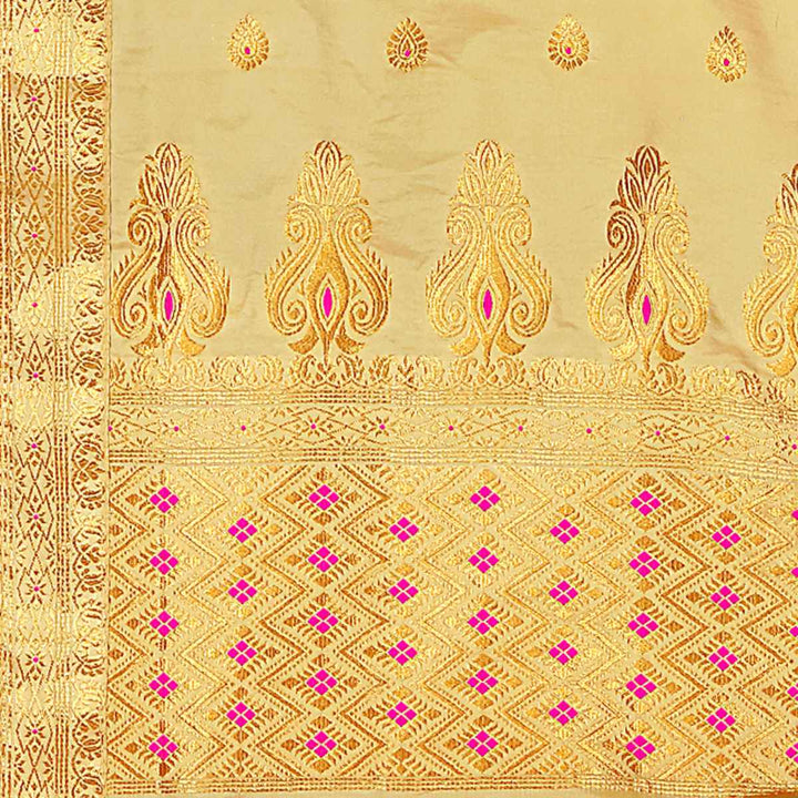 Muga* Contrast Mix Set Mekhela Sador
