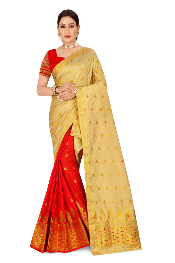 Muga* Contrast Mix Set Mekhela Sador