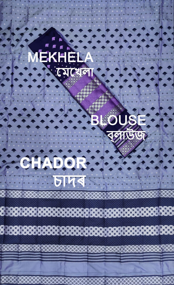 Contrast Mix Set Mekhela Sador