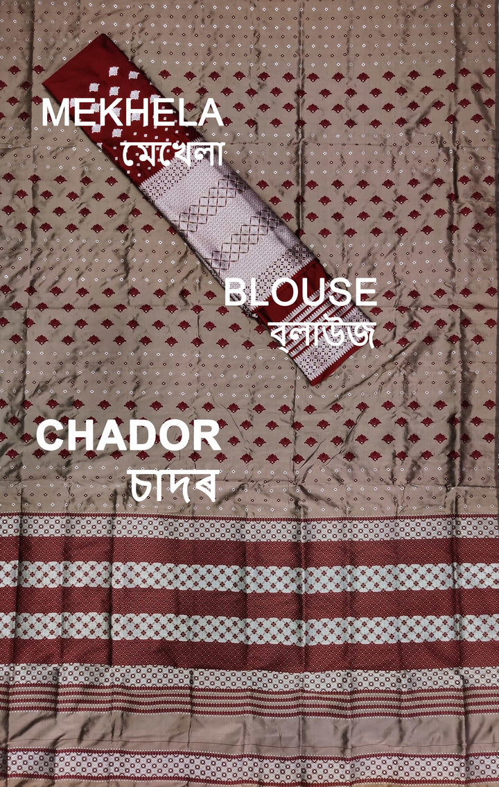 Contrast Mix Set Mekhela Sador