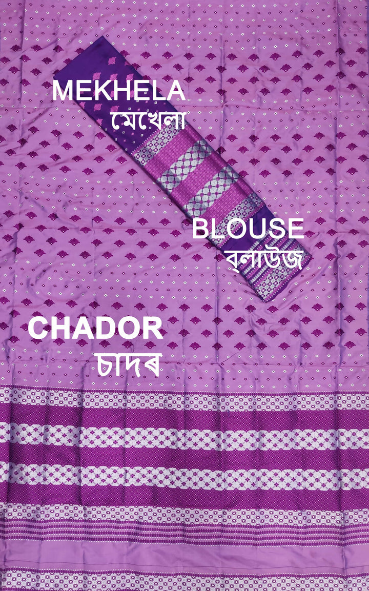 Contrast Mix Set Mekhela Sador