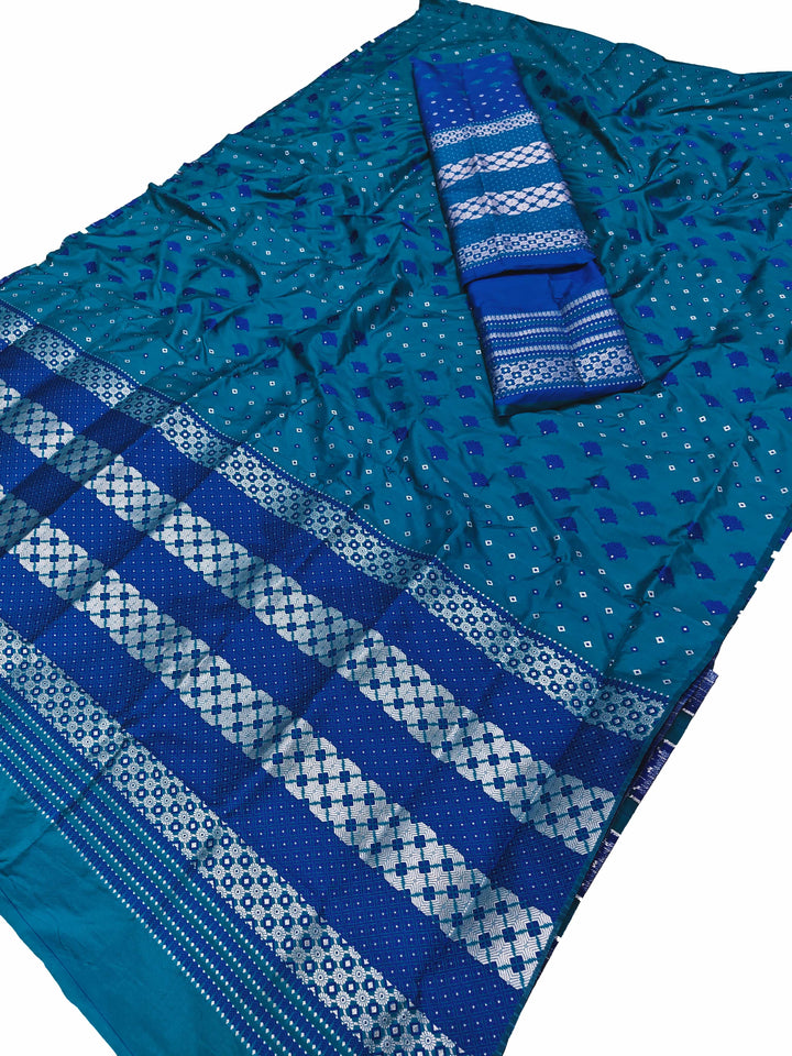 Contrast Mix Set Mekhela Sador