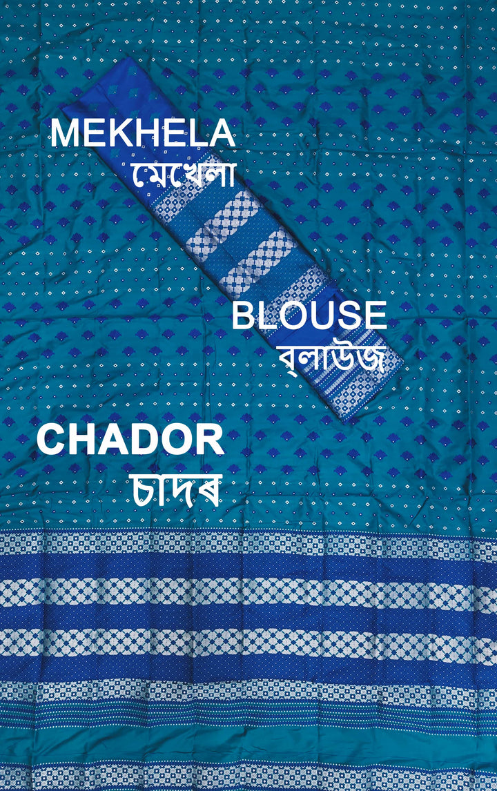 Contrast Mix Set Mekhela Sador