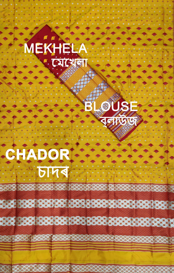 Contrast Mix Set Mekhela Sador