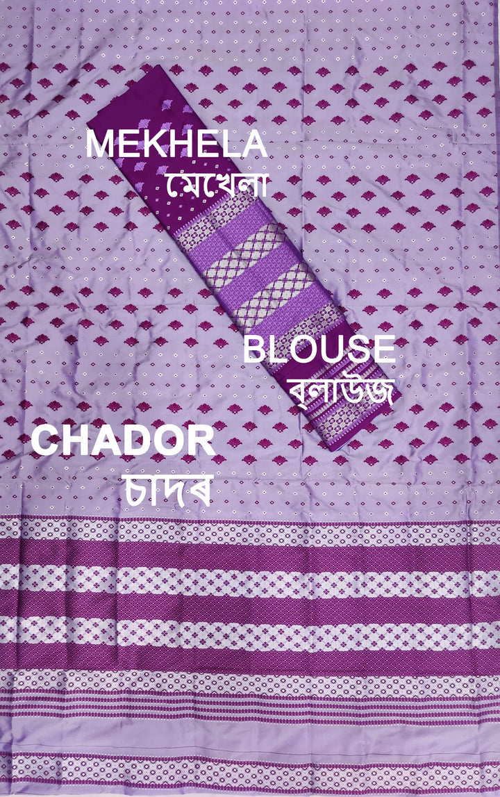 Contrast Mix Set Mekhela Sador