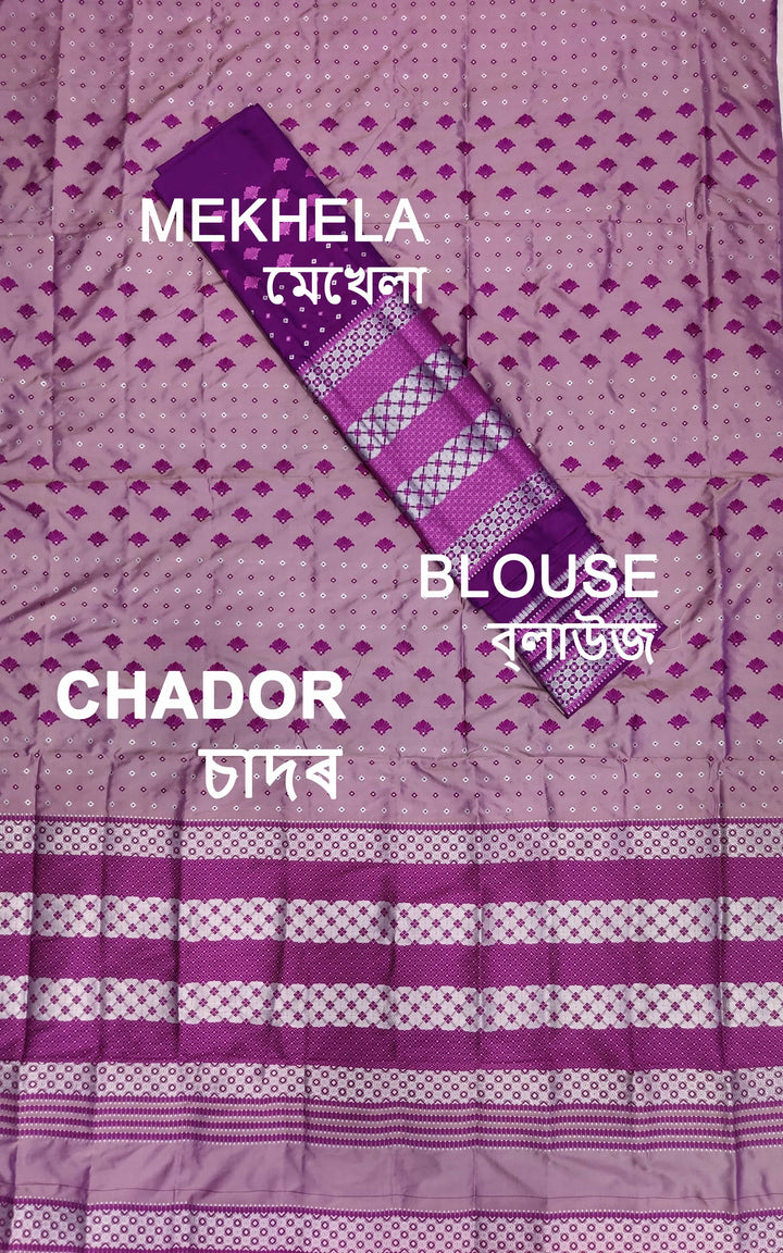 Contrast Mix Set Mekhela Sador