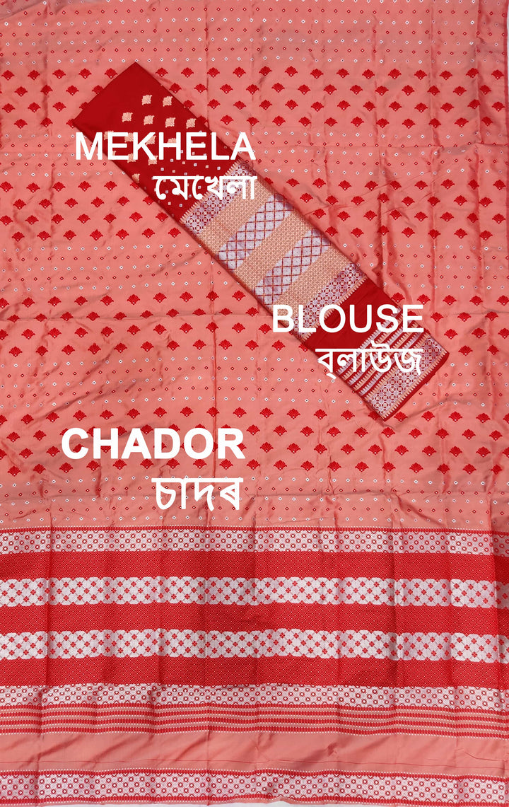 Contrast Mix Set Mekhela Sador