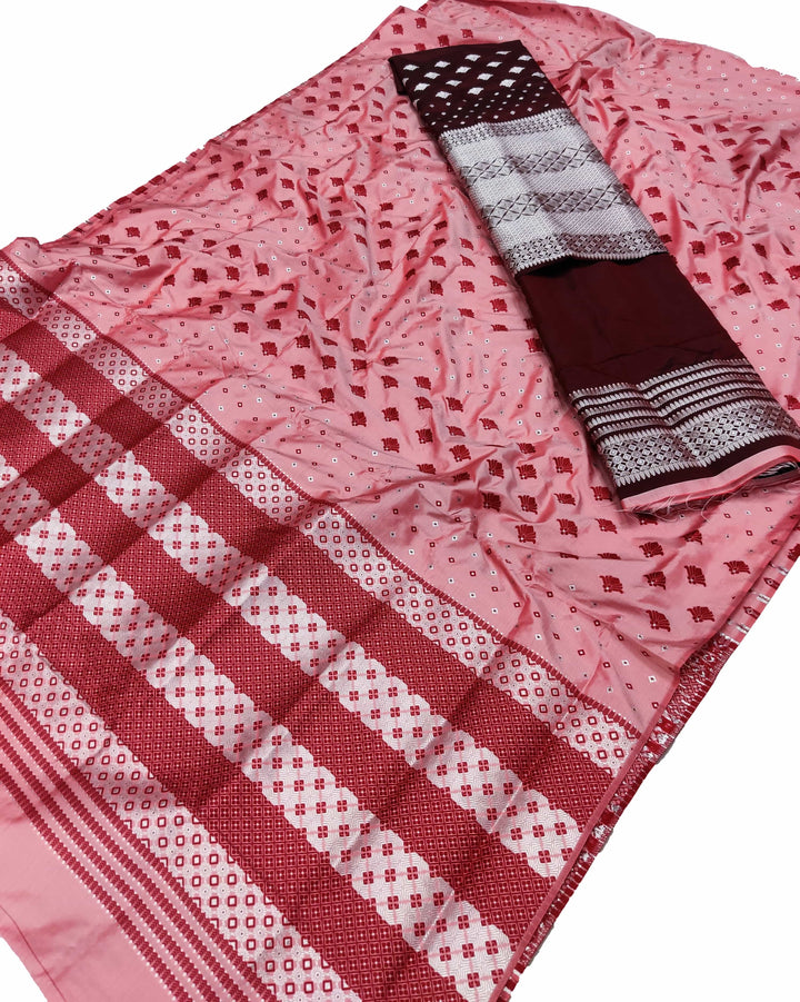 Contrast Mix Set Mekhela Sador