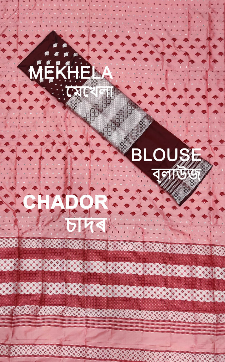 Contrast Mix Set Mekhela Sador