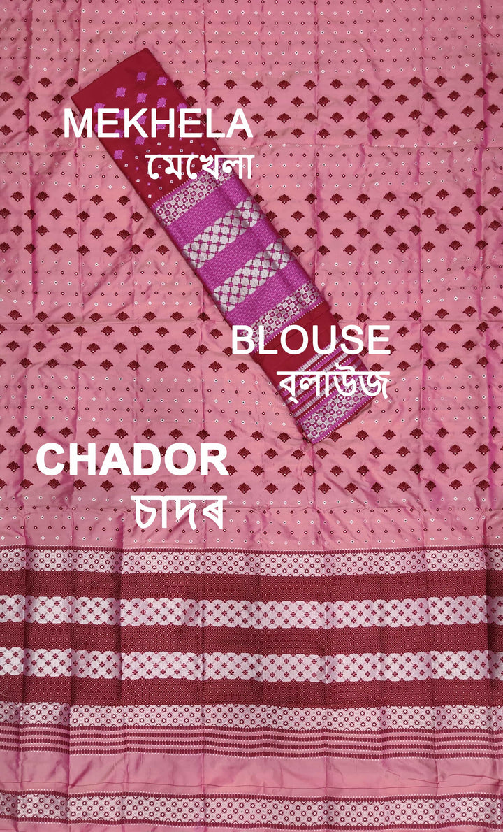 Contrast Mix Set Mekhela Sador