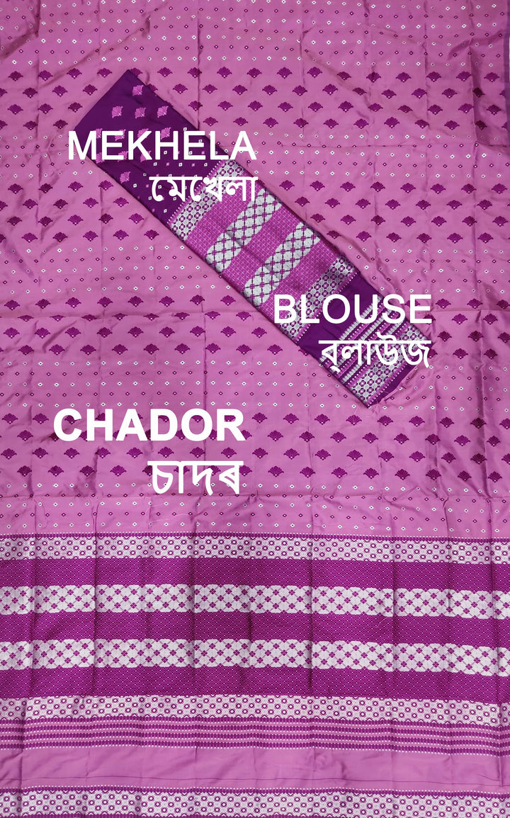 Contrast Mix Set Mekhela Sador